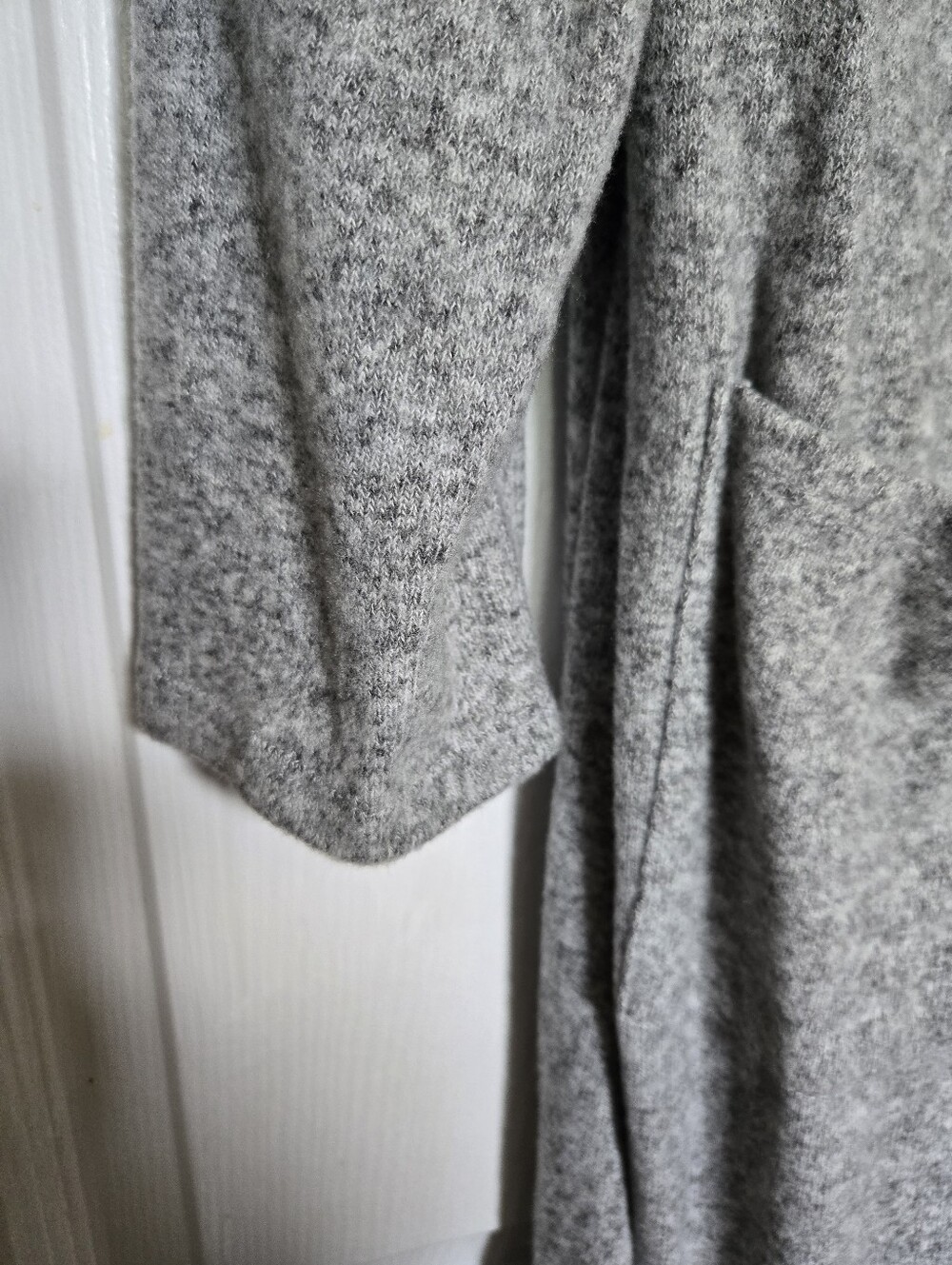 Torrid Super Soft Plush Grey Duster Cardigan Size 1X NWT Cozy Open Front - Picture 5 of 10